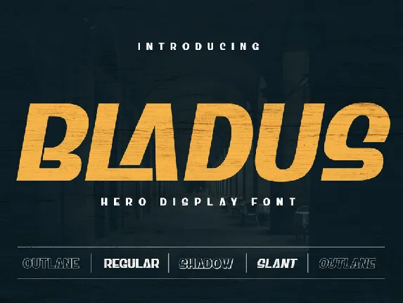 BLADUS Trial font