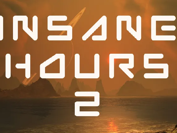 Insane hours 2 font