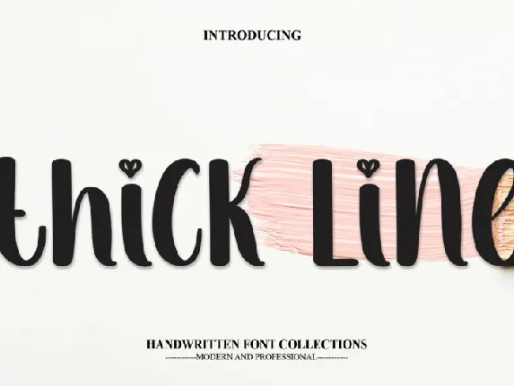 Thick Line Display font