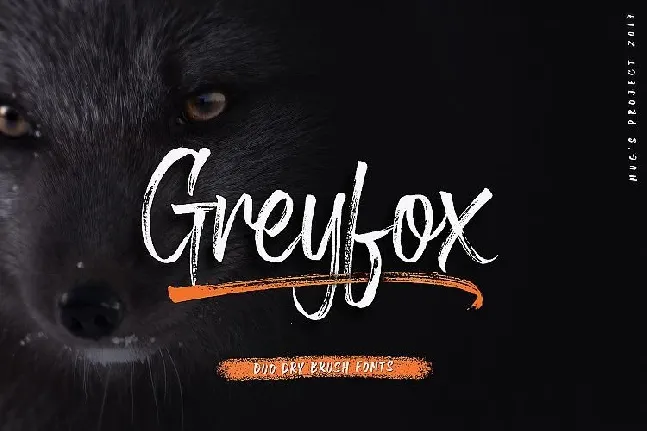 Greyfox Brush font