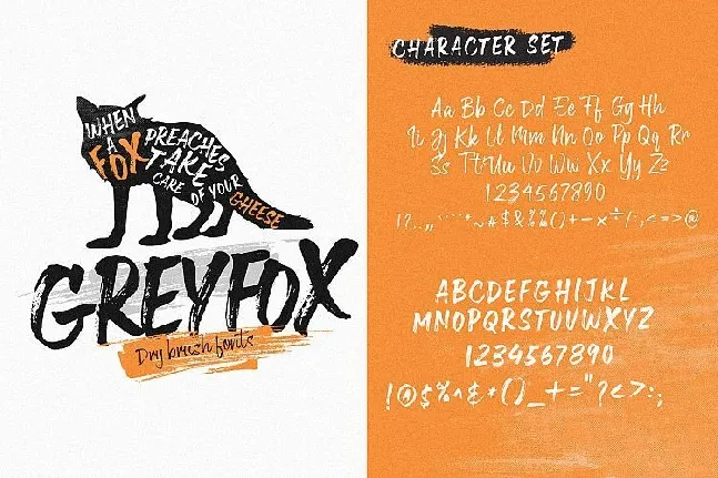 Greyfox Brush font