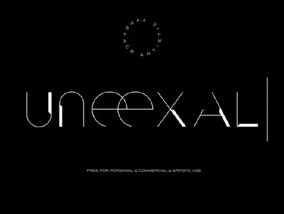 UNEEXAL Free Typeface font