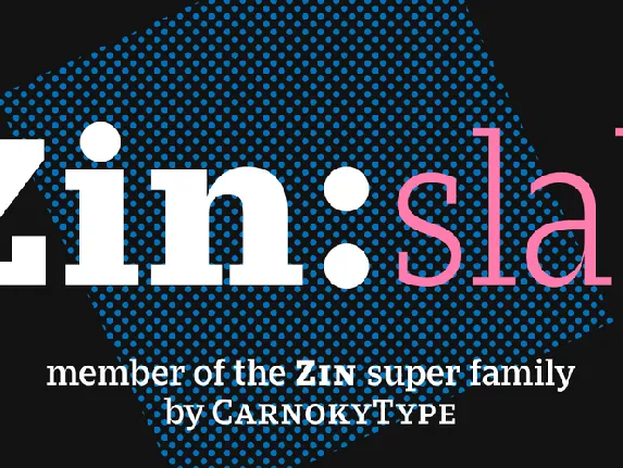 Zin Slab Family font