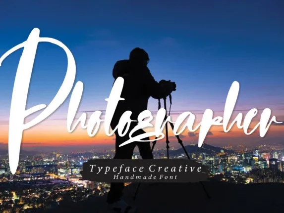 Photographer Script font