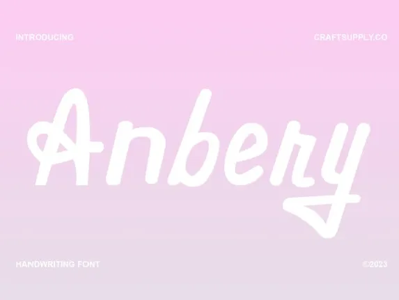 Anbery font