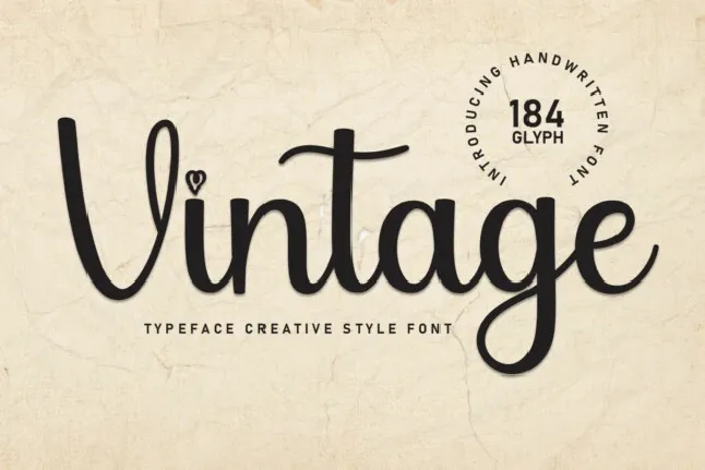 Vintage Script font