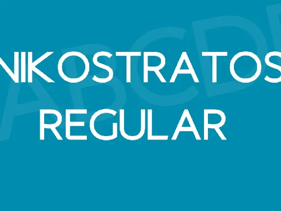 Nikostratos font