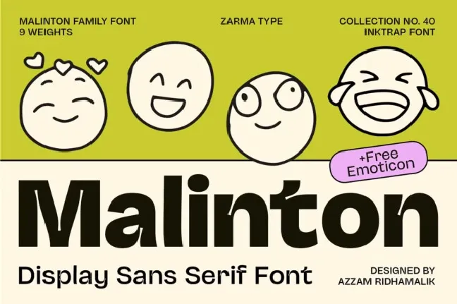 Malinton Family font