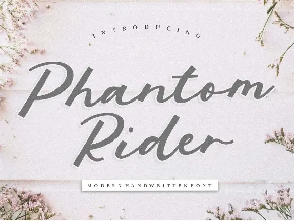 Phantom Rider Handwritten Script font