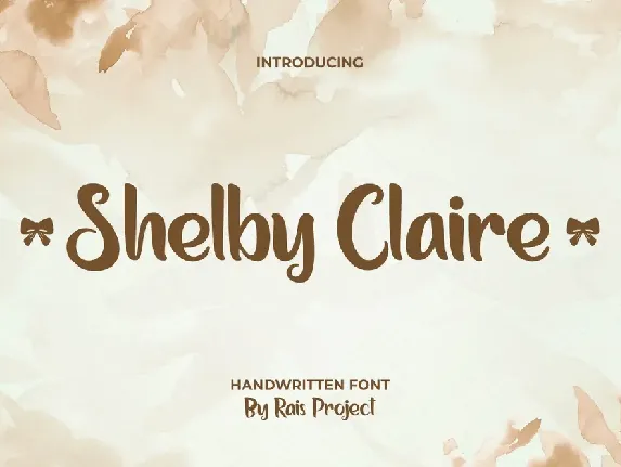 Shelby Claire Demo font