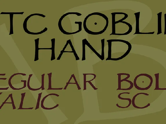 VTC Goblin Hand font