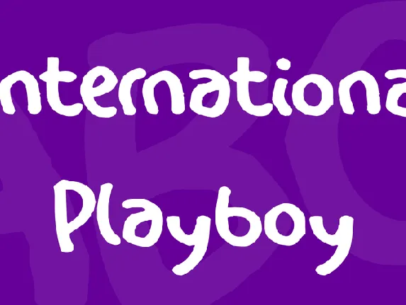 International Playboy font