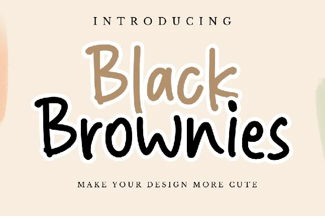 Black Brownies font