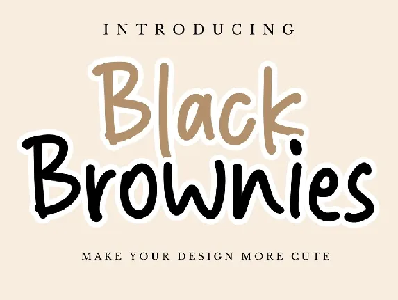 Black Brownies font