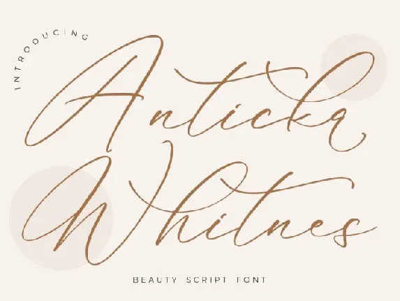 Anticka Whitnes font