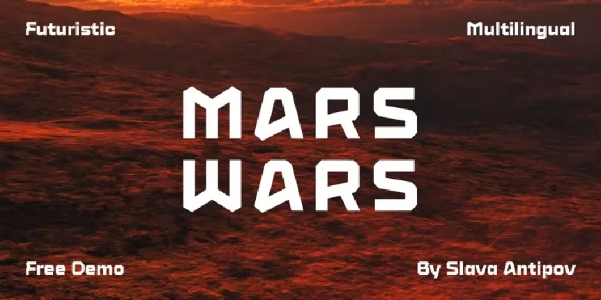 Mars Wars font