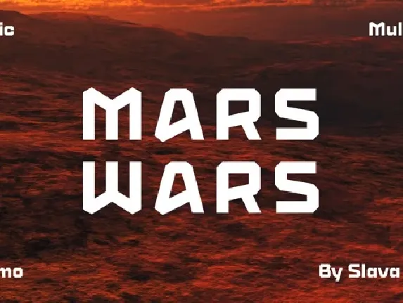 Mars Wars font