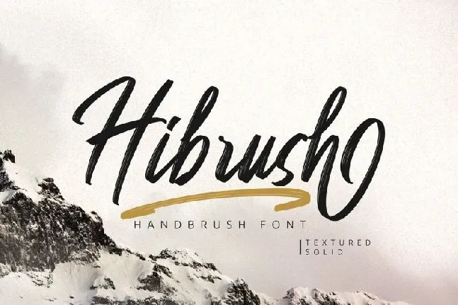 Hibrush Brush font