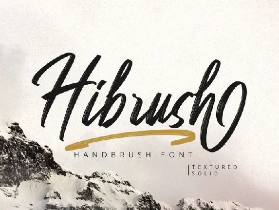 Hibrush Brush font