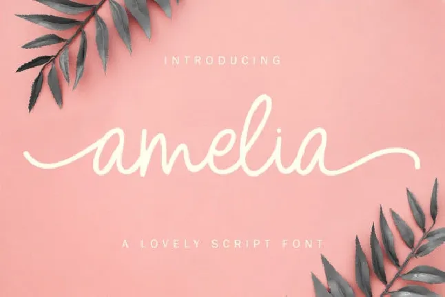 Amelia – Lovely Script font