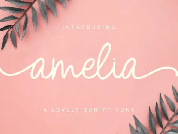 Amelia – Lovely Script font