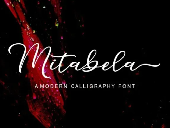 Mitabela Script font