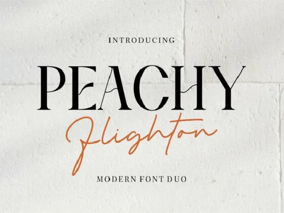 Peachy Flightone font