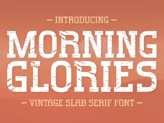 Morning Glories font