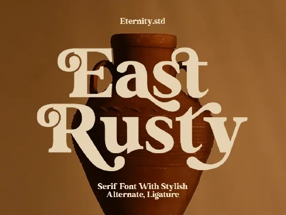 East Rusty font