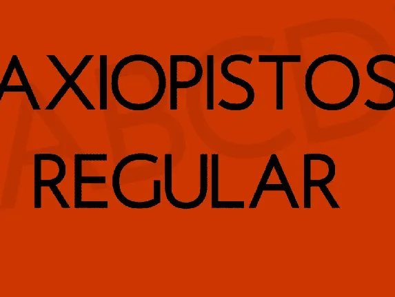 Axiopistos font