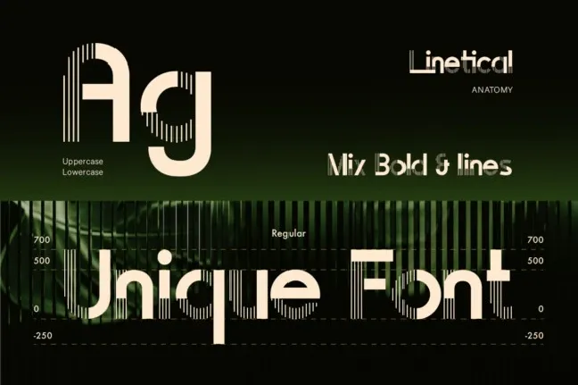 Linetical font