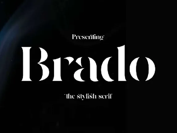 Brado font