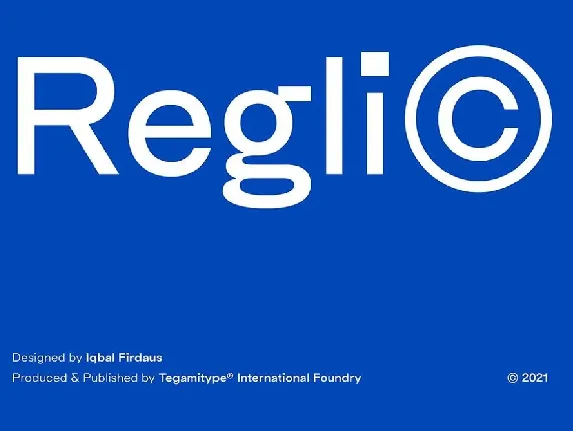 TG Reglic font