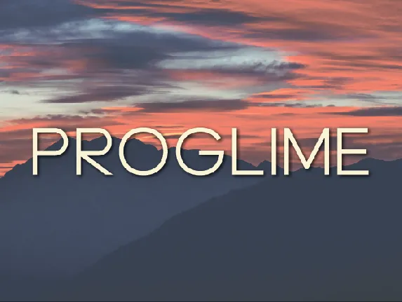 Proglime font