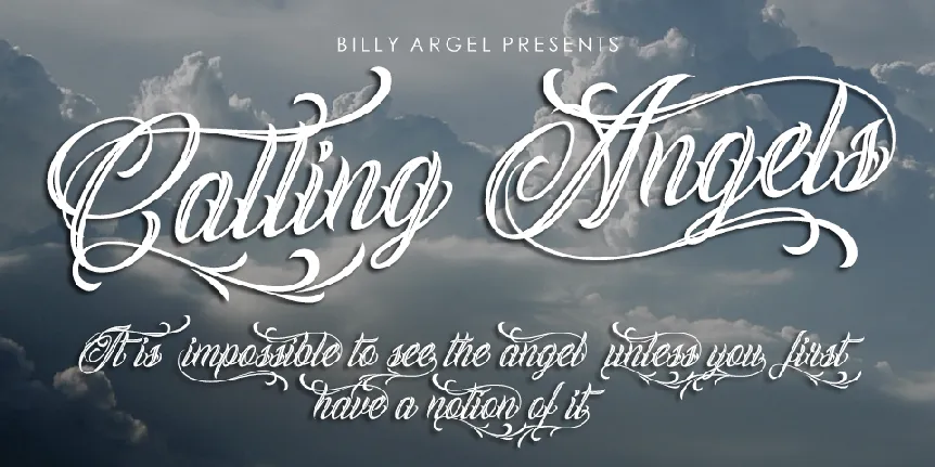 Calling Angels Personal Use font