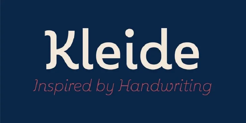 Kleide Family font