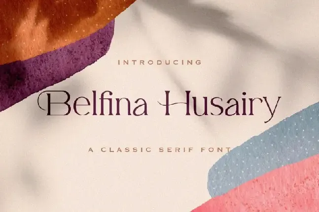 Belfina Husairy Serif font