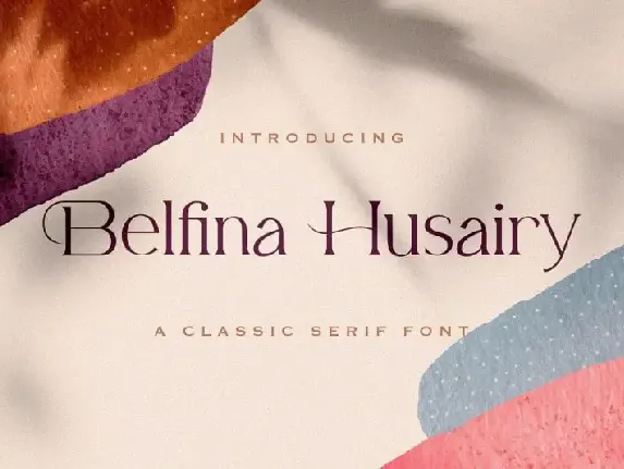 Belfina Husairy Serif font