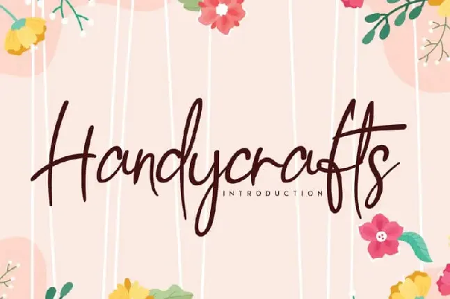 Handycrafts Handwritten font