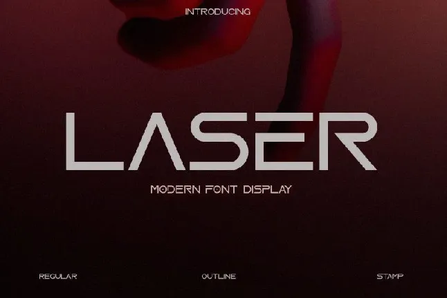 Laser Display font