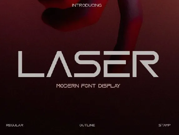 Laser Display font