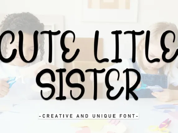 Cute Little Sister Display font