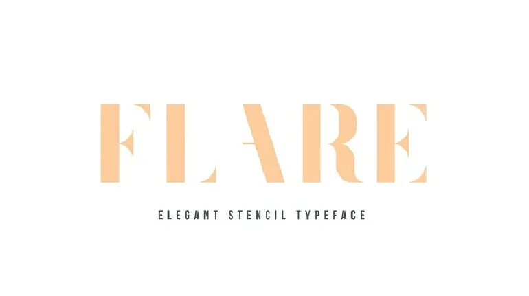 Flare Typeface font