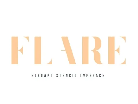 Flare Typeface font