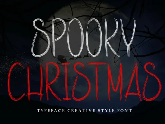 Spooky Christmas Display font