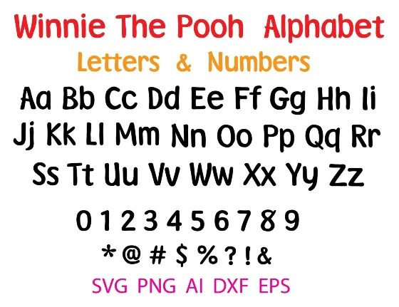 Winnie The Pooh font