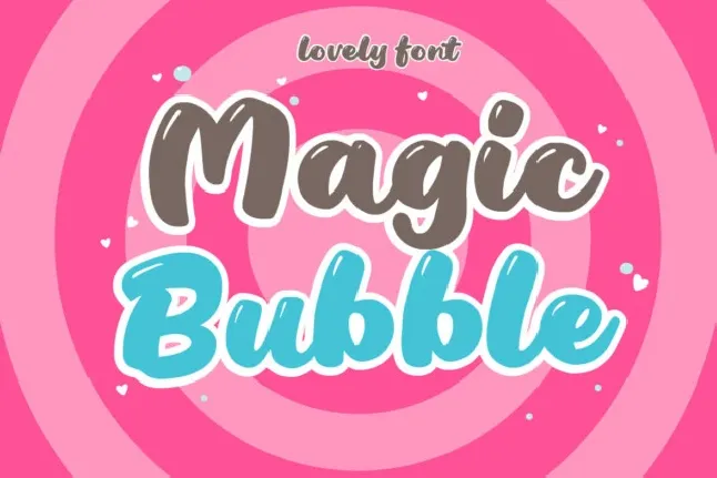 Magic Bubble font