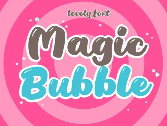 Magic Bubble font