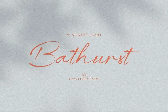 Bathrust font