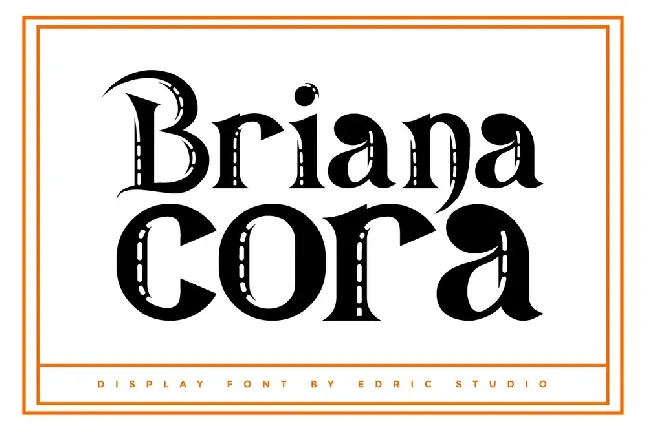 Briana Cora Demo font